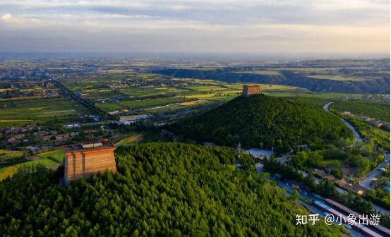 A scenic view of Xianyang Yongkangling Mausoleum