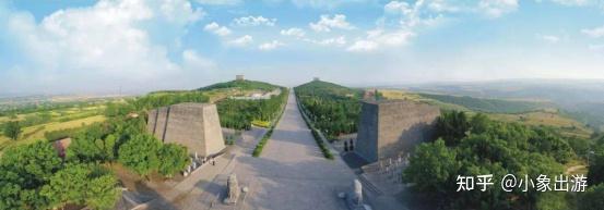 A scenic view of Xianyang Yongkangling Mausoleum