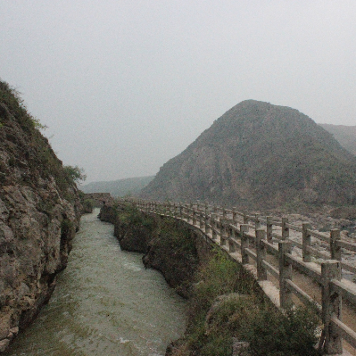 A scenic view of Xianyang Zheng Guo Canal Head Site