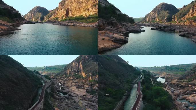 A scenic view of Xianyang Zheng Guo Canal Head Site