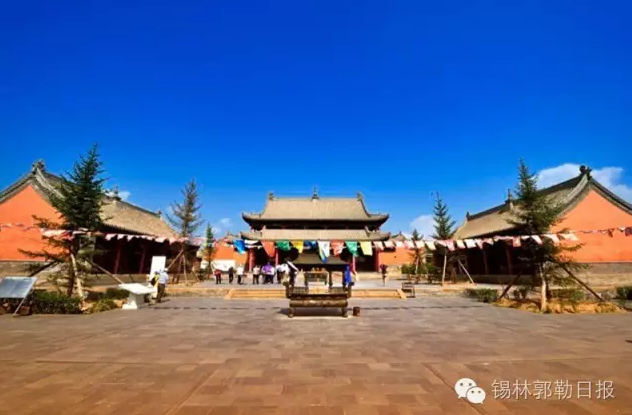 A scenic view of Xilingol Beizimiao