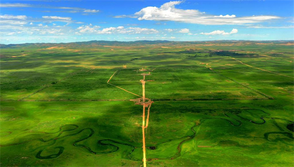 A scenic view of Xilingol Nuoergujianzhuqun