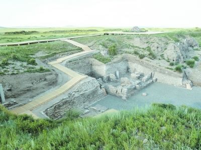 A scenic view of Xilingol Zhenzishangumuqun