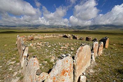 A scenic view of Xilingol Zhenzishangumuqun