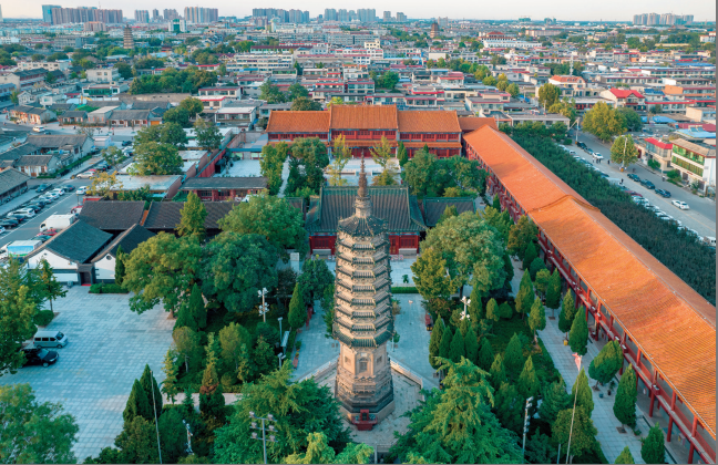 A scenic view of Xingtai Houdige Site