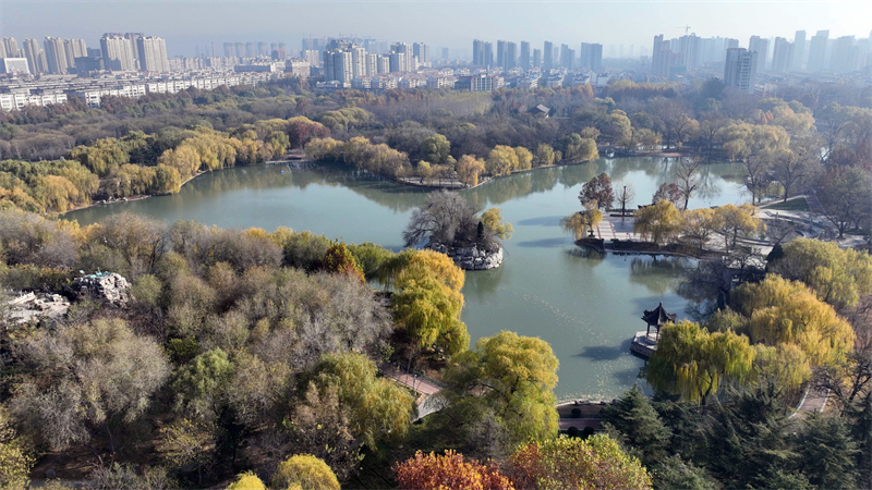 A scenic view of Xingtai Luchenggang City Site