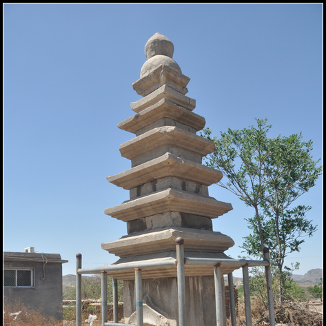 A scenic view of Xingtai Nanjiashi Stone Pagoda