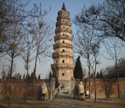 A scenic view of Xingtai Putong Pagoda