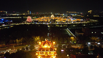 A scenic view of Xingtai Qingfeng Tower