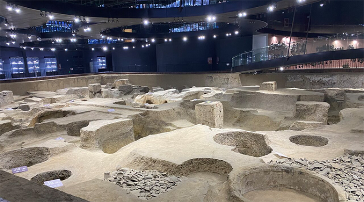 A scenic view of Xingtai Xing Kiln Site