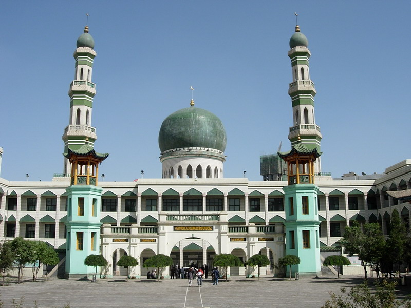 A scenic view of Xining Dongguan Qingzhendasi