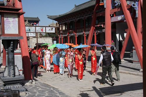 A scenic view of Xining Huangyuan Chenghuangmiao