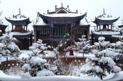 A scenic view of Xining Huangyuan Chenghuangmiao