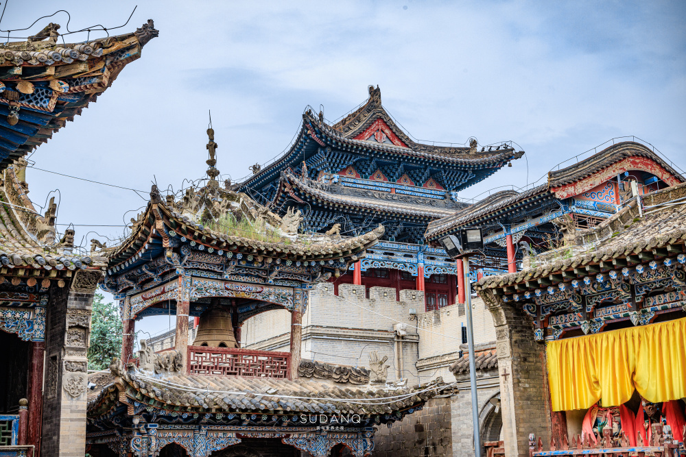 A scenic view of Xining Huangyuan Chenghuangmiao