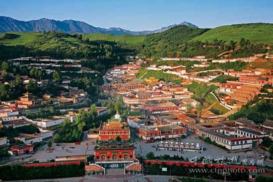 A scenic view of Xining Taersi