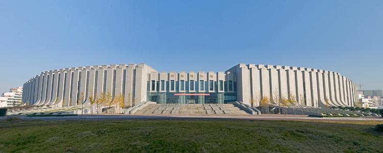 A scenic view of Xinxiang Heshuotushuguanjiuzhi