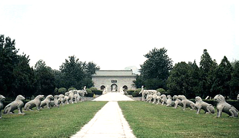 A scenic view of Xinxiang Lujianwangmu