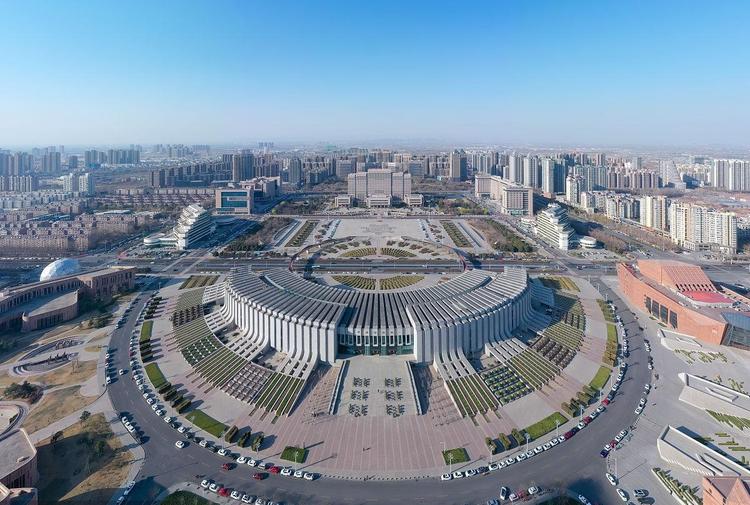 A scenic view of Xinxiang Shamenchengyizhi