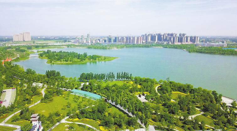 A scenic view of Xinxiang Shamenchengyizhi