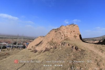 A scenic view of Xinyang Fanguoguchengyizhi