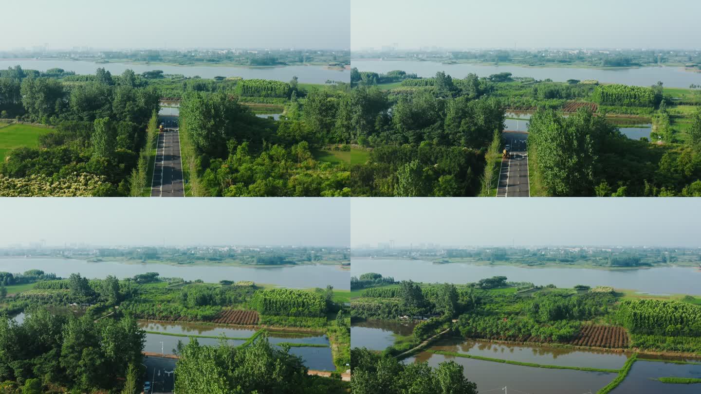 A scenic view of Xinyang Huangguogucheng