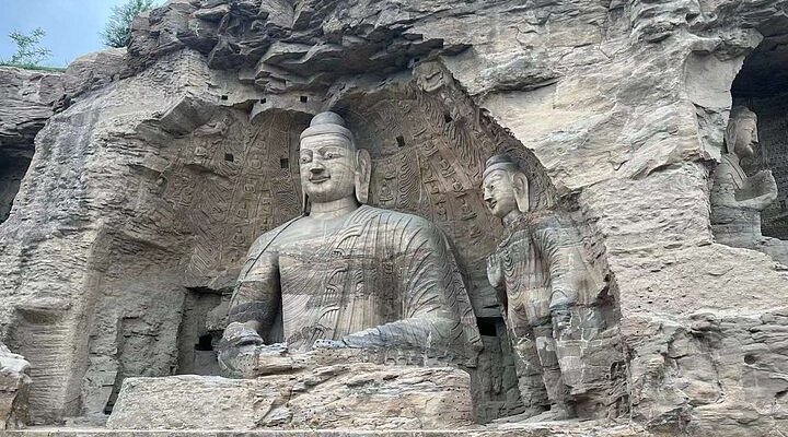 A scenic view of Xinzhou Ayuwang Pagoda Daixian