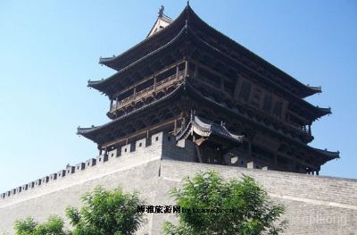 A scenic view of Xinzhou Bianjing Lou