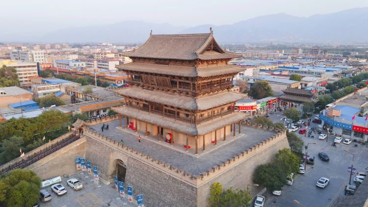 A scenic view of Xinzhou Bianjing Lou