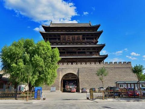 A scenic view of Xinzhou Bianjing Lou