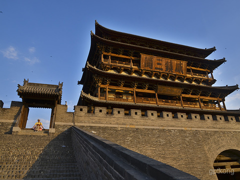 A scenic view of Xinzhou Bianjing Lou