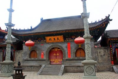 A scenic view of Xinzhou Fanshi Zhengjue Temple Main Hall
