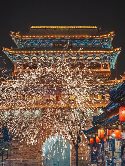 A scenic view of Xinzhou Gongzhu Temple