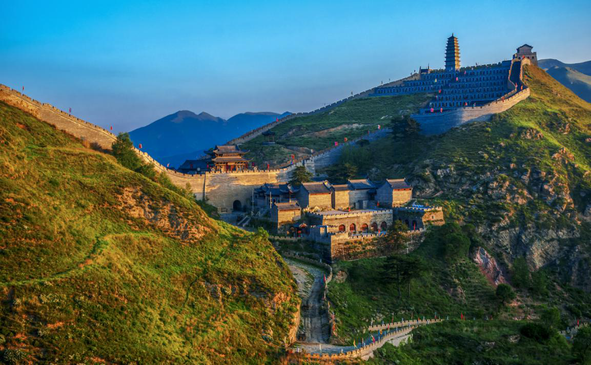 A scenic view of Xinzhou Great Wall Yanmenguan