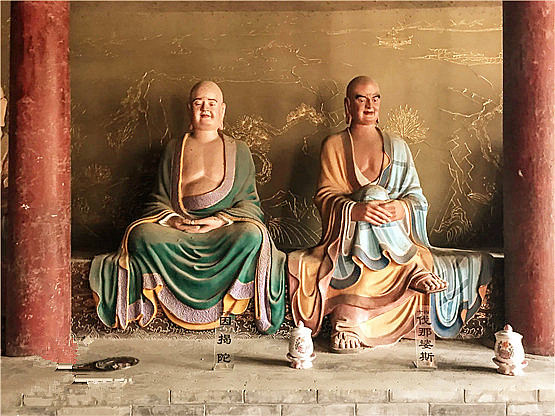 A scenic view of Xinzhou Guangji Temple Main Hall