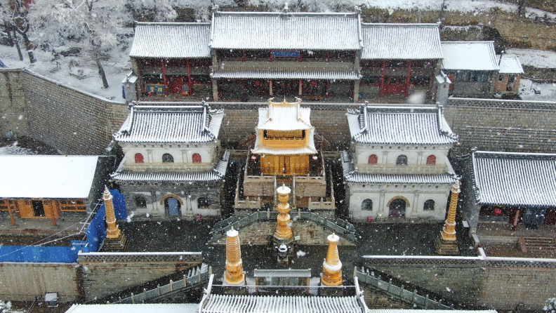 A scenic view of Xinzhou Guoyang Confucian Temple