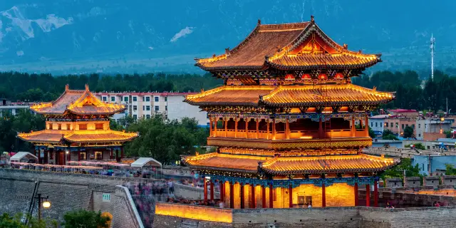 A scenic view of Xinzhou Jindong Temple