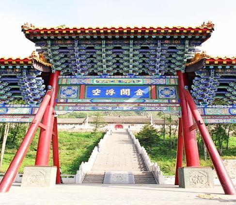 A scenic view of Xinzhou Jindong Temple