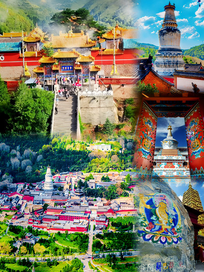 A scenic view of Xinzhou Jingle Jingju Temple