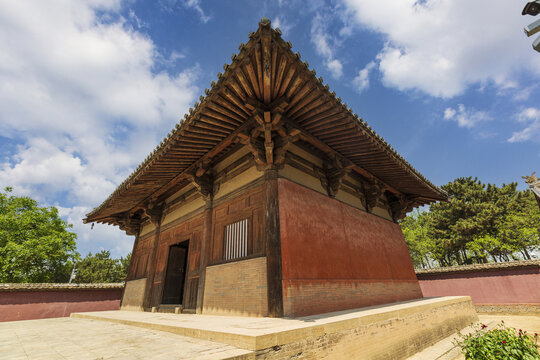 A scenic view of Xinzhou Nanchan Temple Main Hall
