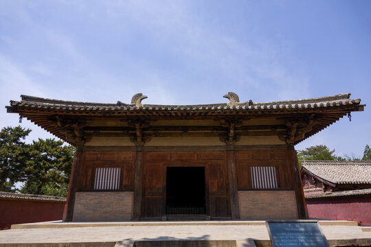 A scenic view of Xinzhou Nanchan Temple Main Hall