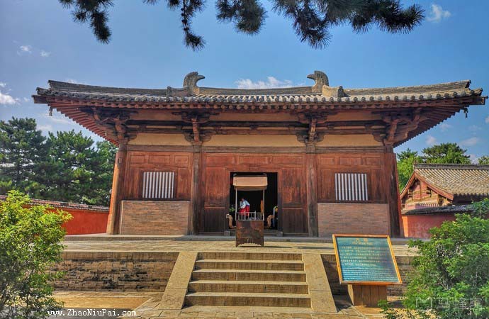 A scenic view of Xinzhou Nanchan Temple Main Hall