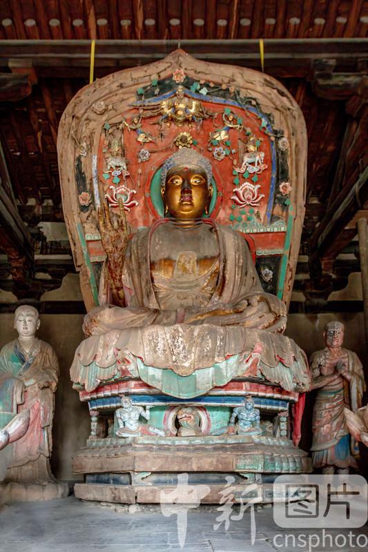 A scenic view of Xinzhou Nanchan Temple Main Hall