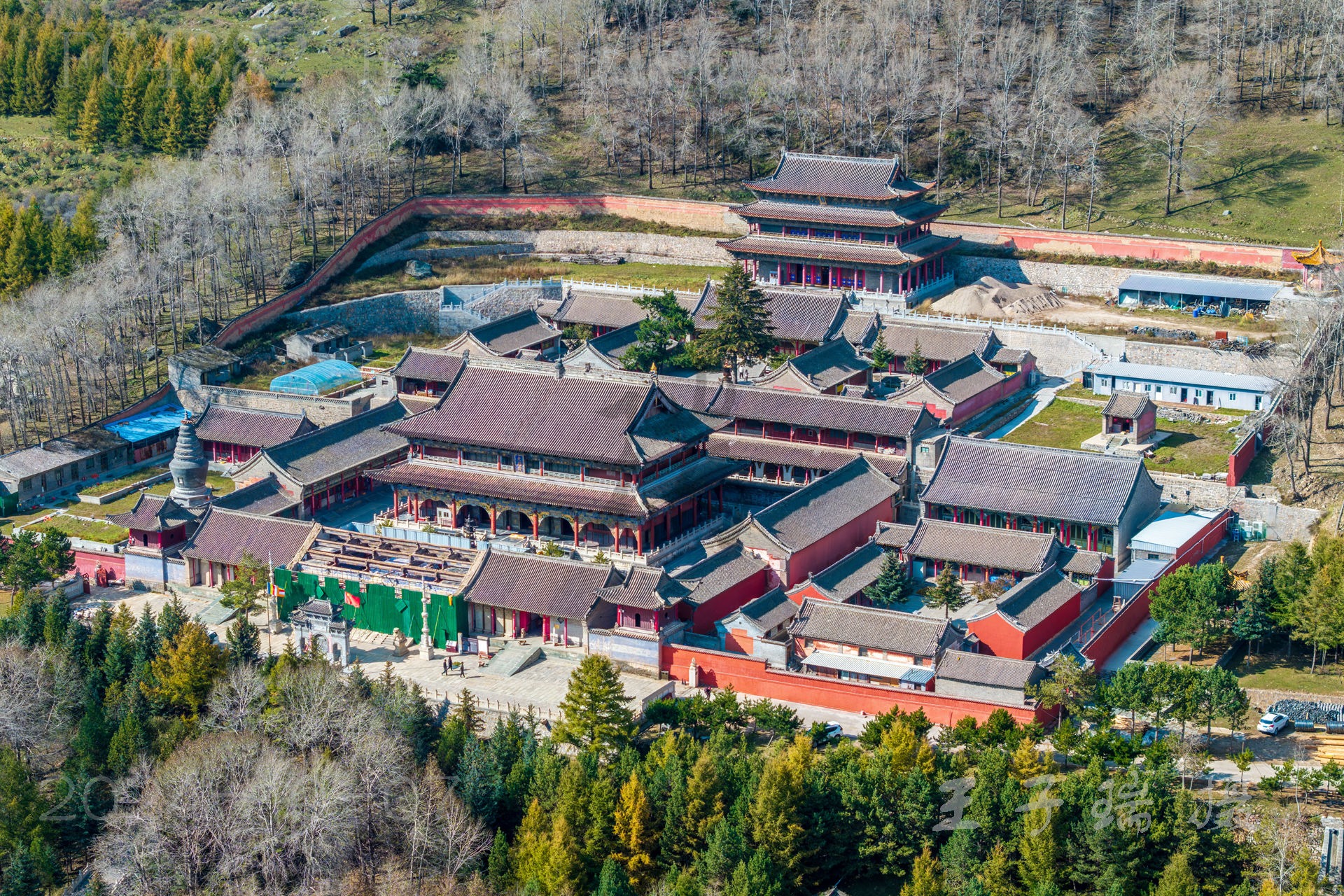 A scenic view of Xinzhou Sansheng Temple Fanshi