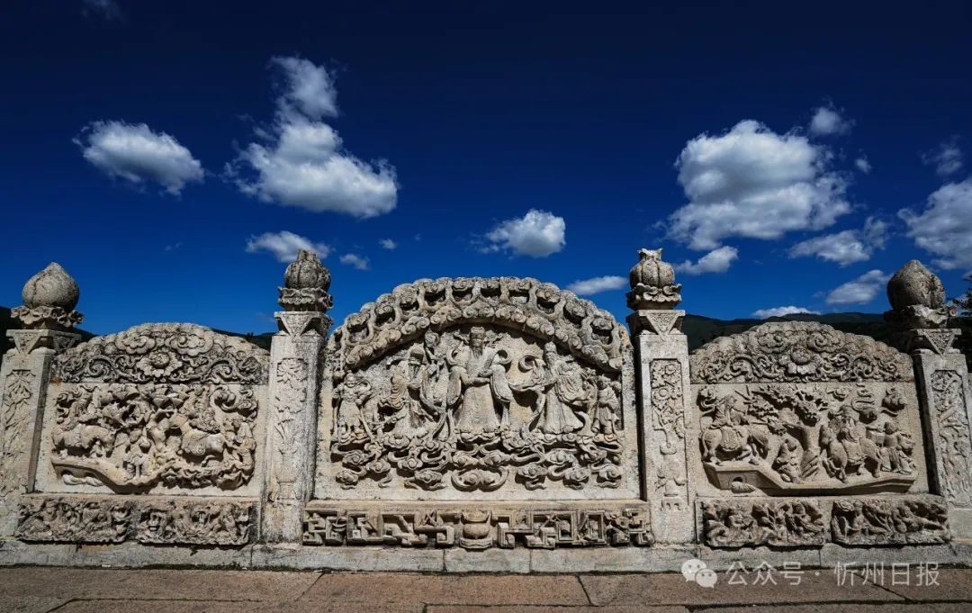 A scenic view of Xinzhou Wutaishan Nanshan Temple