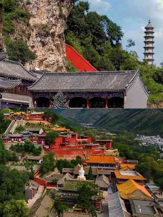 A scenic view of Xinzhou Wutaishan Nanshan Temple