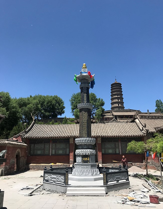 A scenic view of Xinzhou Wutaishan Zunsheng Temple