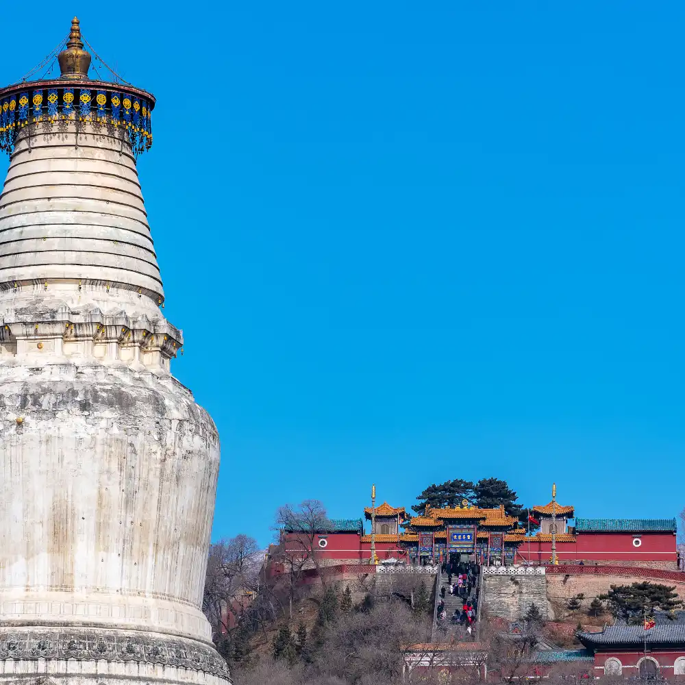 A scenic view of Xinzhou Wutaishan Zunsheng Temple