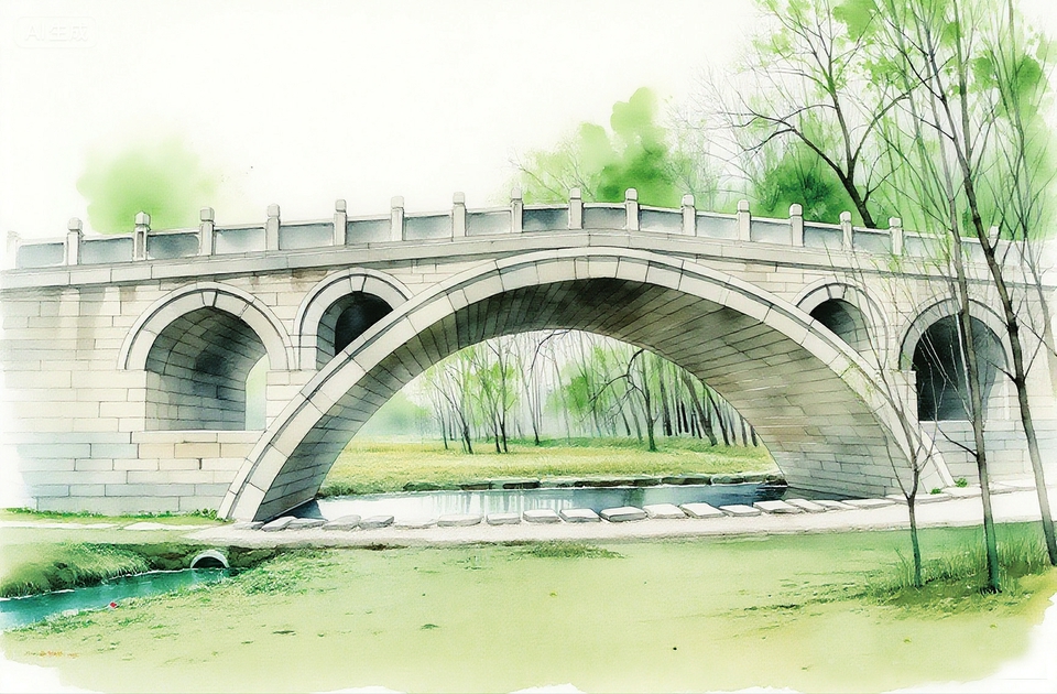 A scenic view of Xinzhou Yuanping Puji Bridge