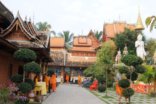 A scenic view of Xishuangbanna Manchunman Fosi
