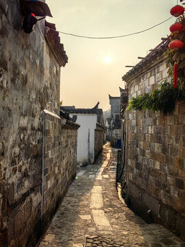 A scenic view of Xuancheng Chaji Gu Jianzhuqun